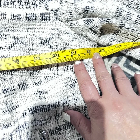 Cato Cream and Gray tweed biker Jacket 18W - Picture 6 of 8